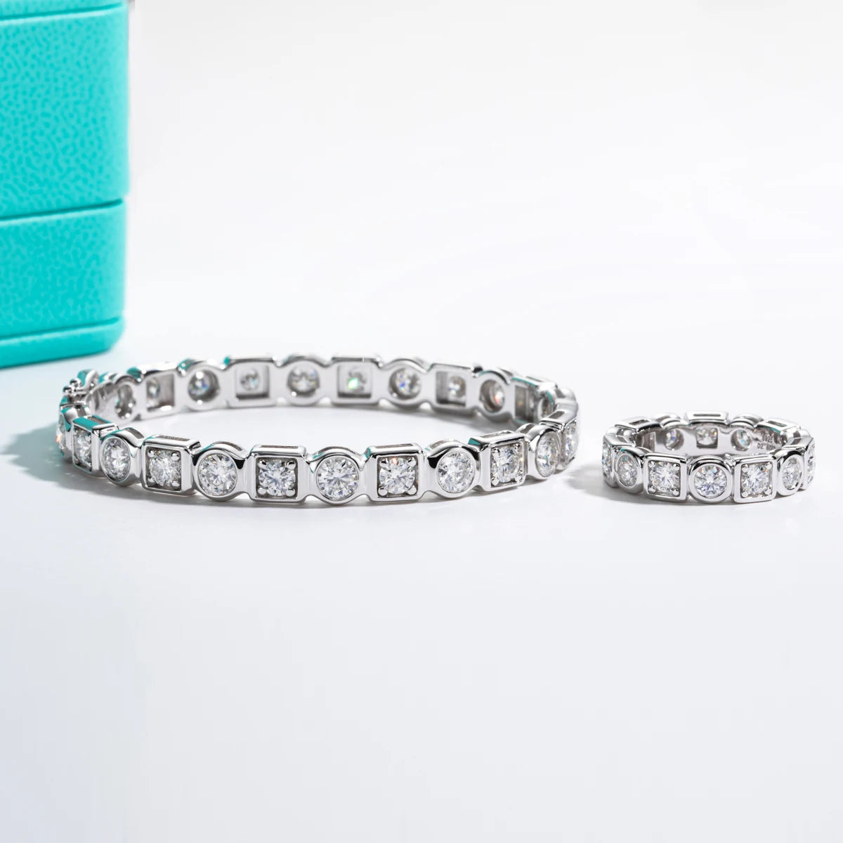 Moissanite Bracelets. Luxury Jewelry. Genuine Moissanite.