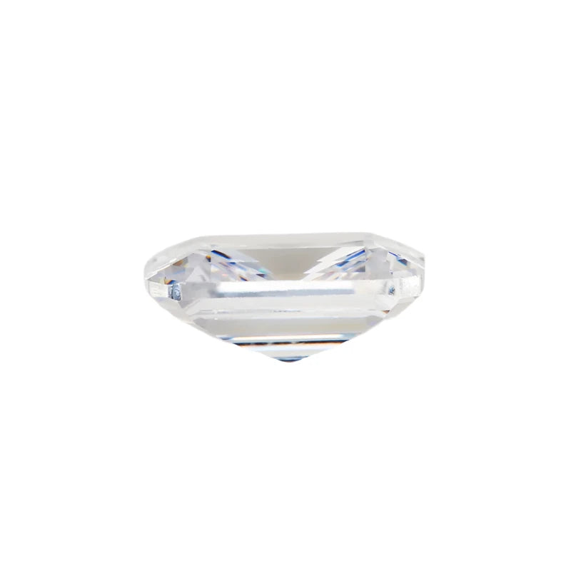 Moissanite taille émeraude en vrac 3x5~7x9mm. Vente en gros.