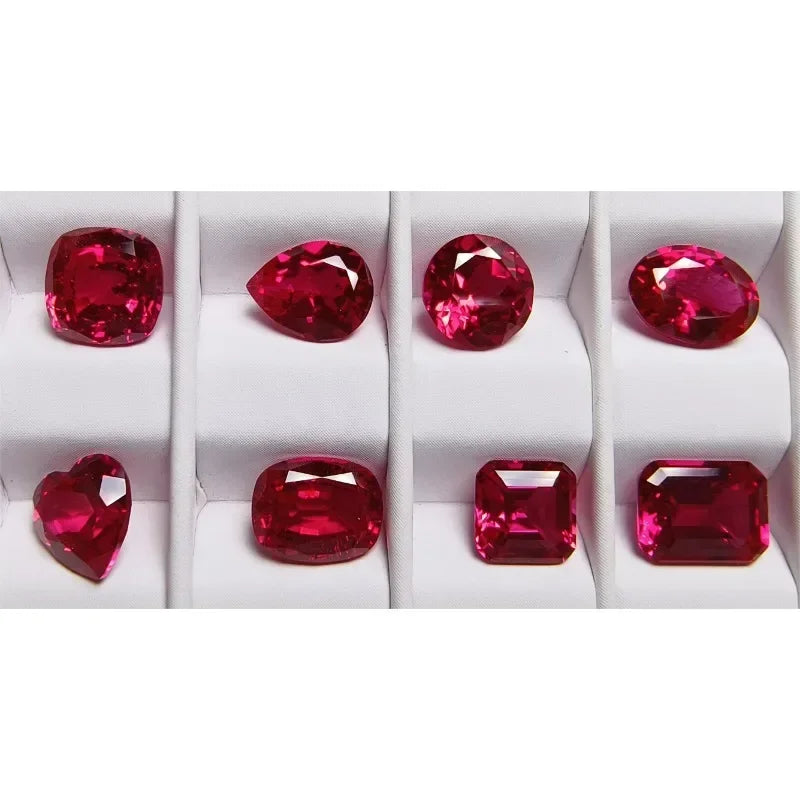 Loose Ruby. Cushion Cut. 070 To 18.0 Carat. VVS1. Lab-Grown Ruby.