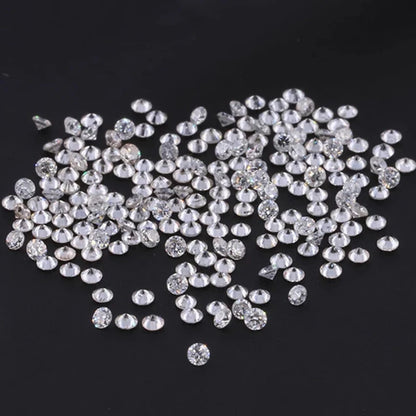 Round Cut Lab-Grown Loose Moissanite. 5pcs. Wholesale.