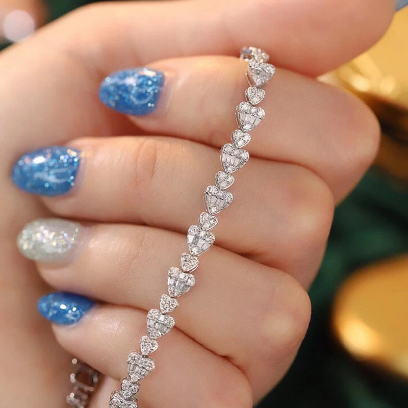 Luxury Diamond Bracelet. 2.40 Carat. Natural Diamond Jewelry.