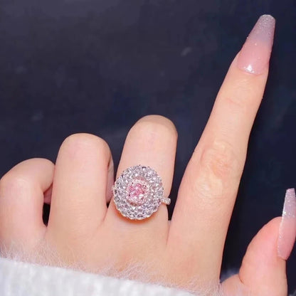 Faint Pink Diamond Engagement Rings for Women