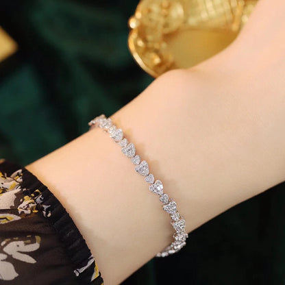 Luxury Diamond Bracelet. 2.40 Carat. Natural Diamond Jewelry.