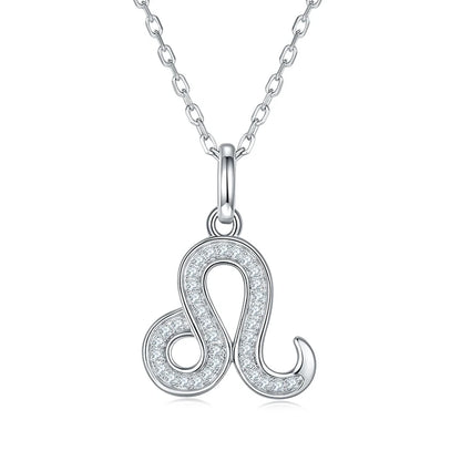 Elegant Zodiac Necklace with D Color VVS1 Moissanite Pendant
