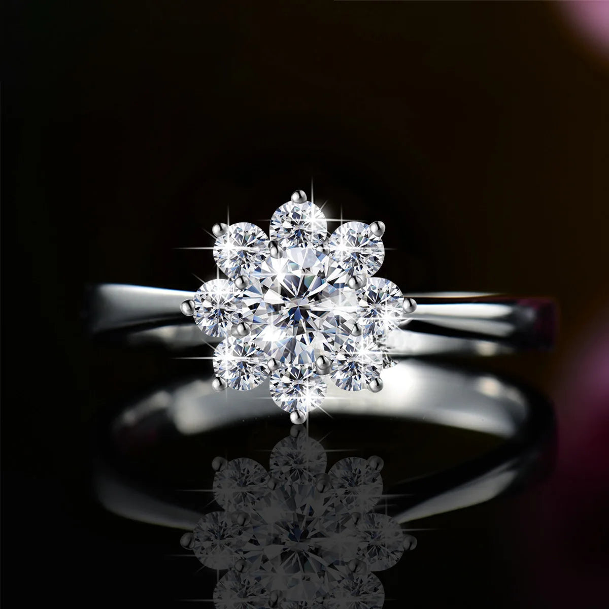 Best Moissanite Engagement Rings. All Sones Are Moissanite.