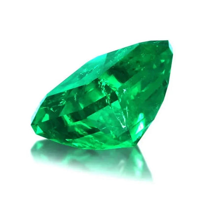 Man-Made Colombian Emerald. Asscher Cut. 1.0 To 16.0 Carat.