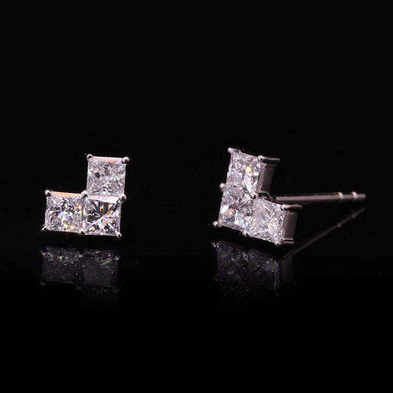 Elegant Diamond Earrings - 0.48 To 3.0 Carat Lab-Grown Diamonds
