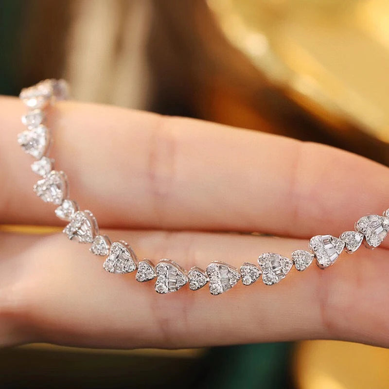 Luxury Diamond Bracelet. 2.40 Carat. Natural Diamond Jewelry.