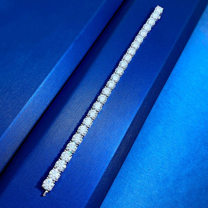 Moissanite Tennis Bracelets. 4mm - 5mm - 6.5mm. D VVS1. Genuine Moissanite.