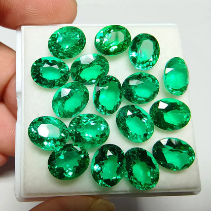 Buy Lab-Grown Emerald Diamond. Hand-cut Columbia Emeralds. Oval Shape.