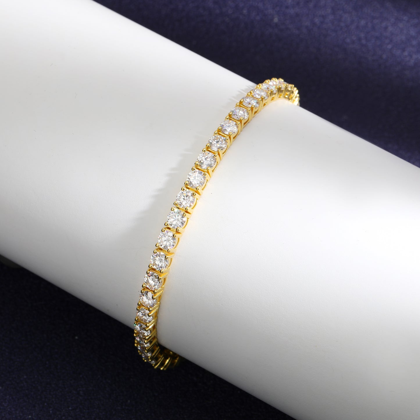 Elegant Moissanite Tennis Bracelets. 2.5mm to 6.5mm.