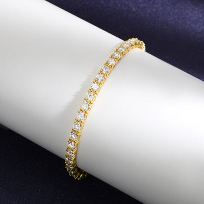 Elegant Moissanite Tennis Bracelets. 2.5mm to 6.5mm.