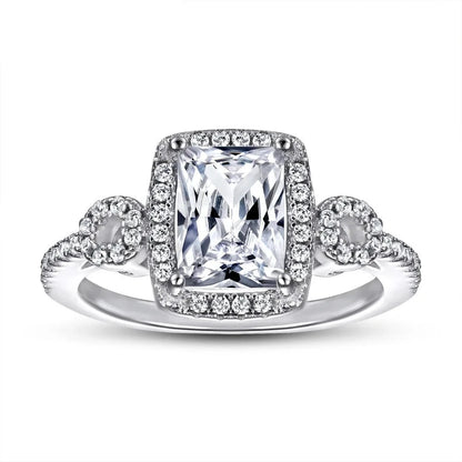 Shop Moissanite Rings For Women. 2.0 Carat. D VVS1.