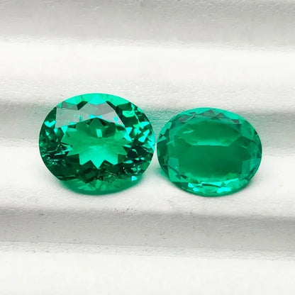 Buy Lab-Grown Emerald Diamond. Hand-cut Columbia Emeralds. Oval Shape.