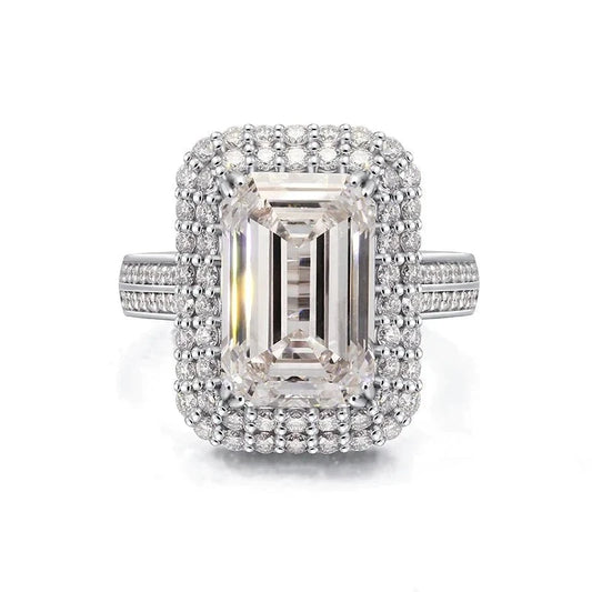 Luxury Diamond Engagement Rings - 5.0ct Emerald Cut Lab-Grown Diamond