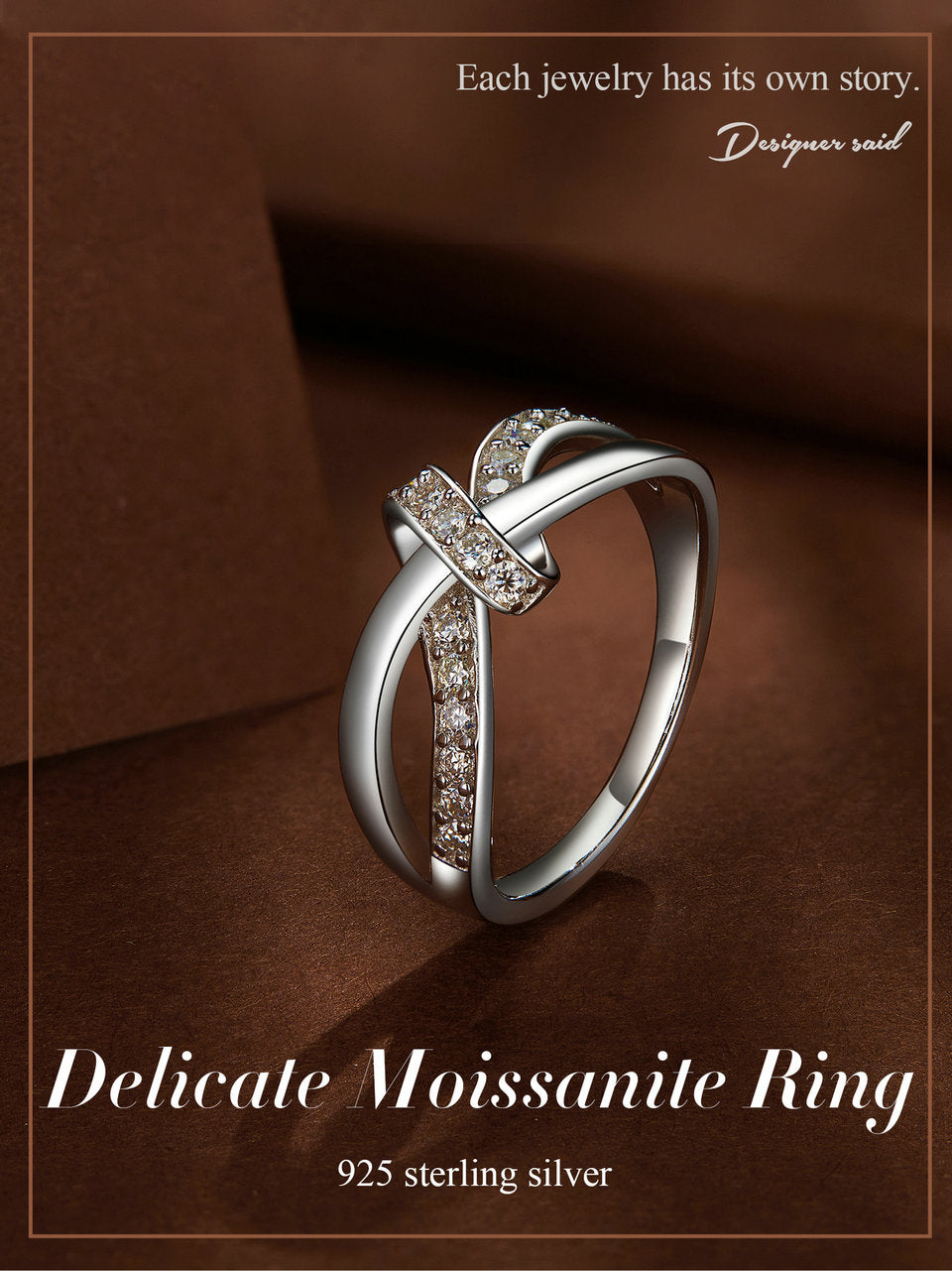 Moissanite Luxury Female Rings