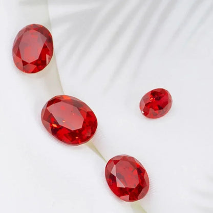 Loose Ruby. Oval Shape. 0.20 To 25.0 Carat. VVS1. Lab-Grown Ruby.