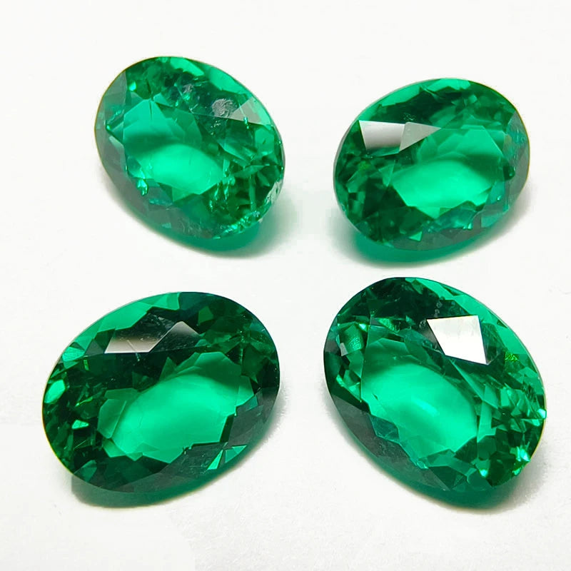 Buy Lab-Grown Emerald Diamond. Hand-cut Columbia Emeralds. Oval Shape.