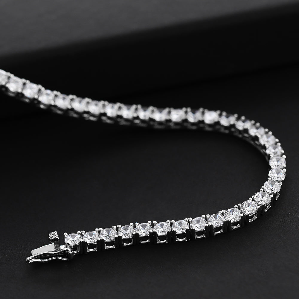 Tennis Necklaces and Bracelets. Genuine Moissanite. D VVS1.