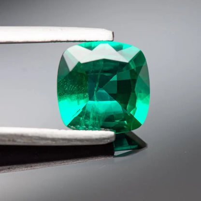 Colombia Emerald. Cushion Shape. Lab-Grown Emerald. 0.20 To 5.50 Carat.