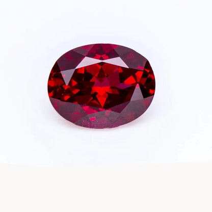 Loose Ruby. Oval Shape. 0.20 To 25.0 Carat. VVS1. Lab-Grown Ruby.