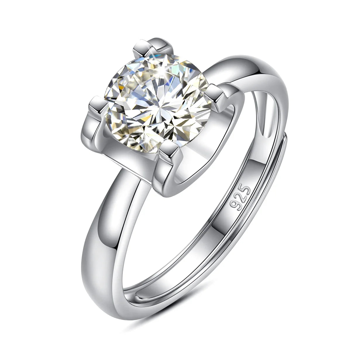 Shop Moissanite Engagement Rings. 1.0 Carat. D VVS1. Adjustable Size.