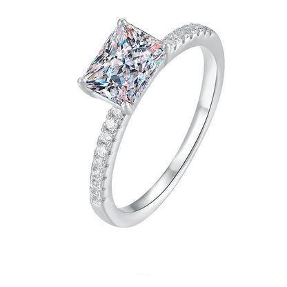 1.0 Carat Rare Shape Moissanite Diamond Engagement Ring