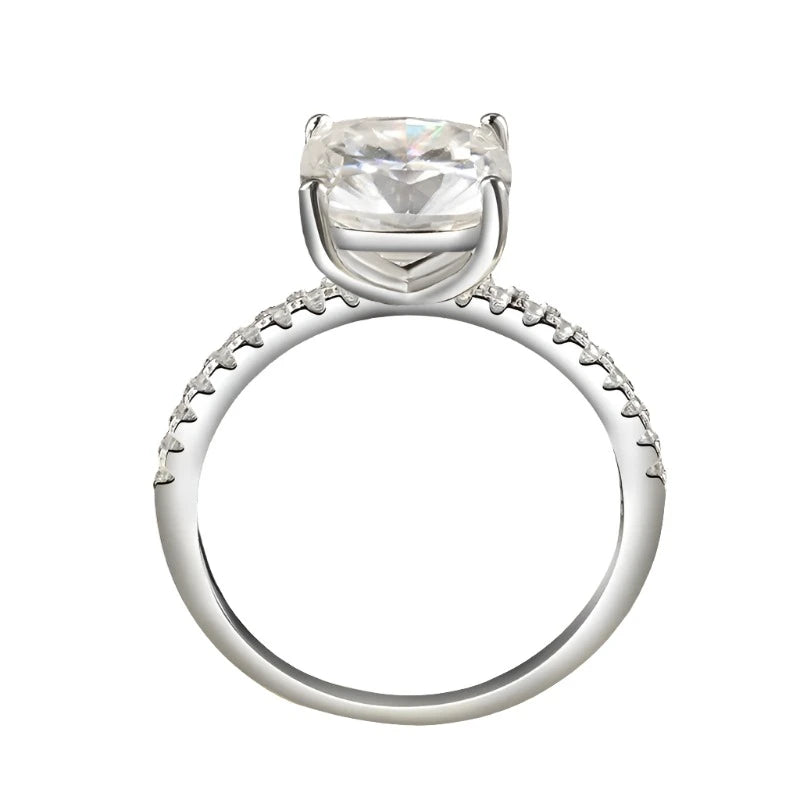 Cushion Moissanite Engagement Rings for Women. 1.0 To 3.0 Carat.