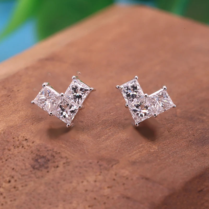 Elegant Diamond Earrings - 0.48 To 3.0 Carat Lab-Grown Diamonds
