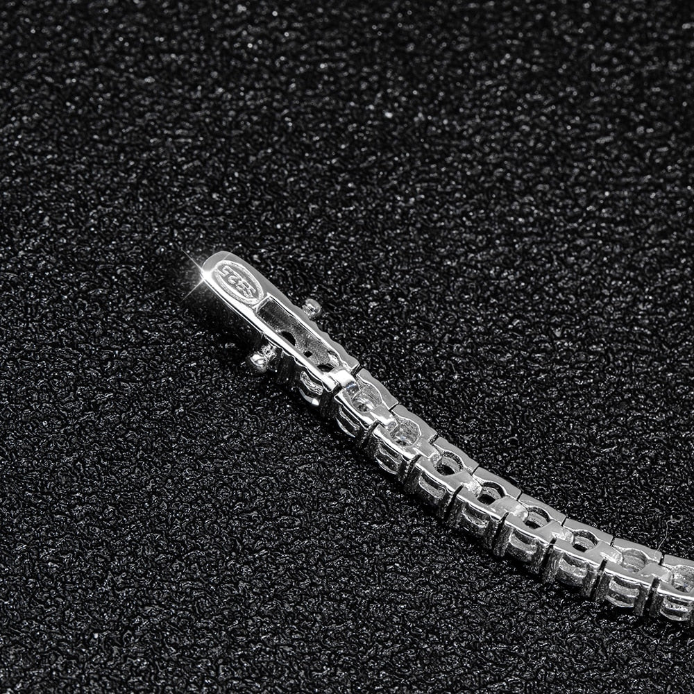 Black and White Moissanite Tennis Bracelets