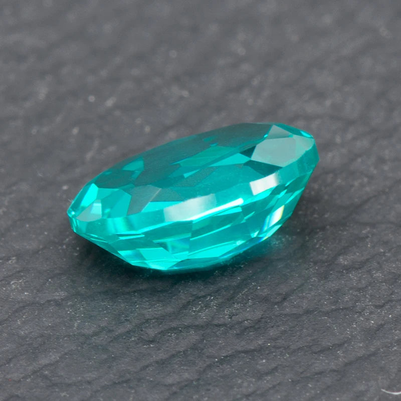 Paraiba Oval Cut Gemstone. Lab Created Tourmaline. 0.30 To 13.60 Carat.