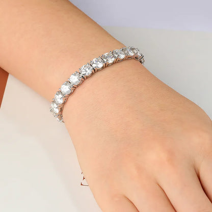 Shop Moissanite Tennis Bracelet. D VVS1. 2mm To 6.5mm Gemstones.