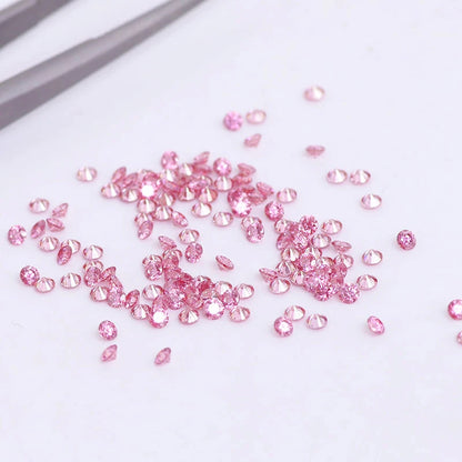 1.0 Carat Loose Pink Moissanite, Small Size (2mm To 3mm).
