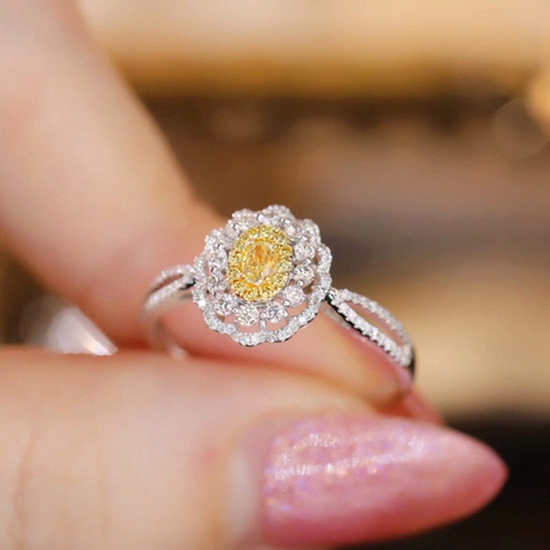 yellow diamond engagement ring 