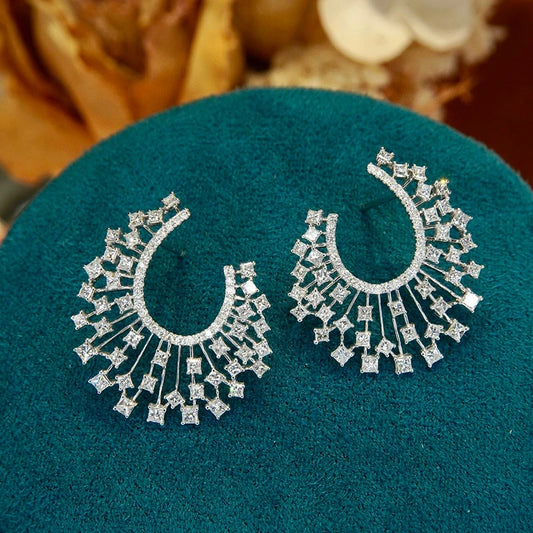 Stunning 1.80ct Diamond Earrings - Brilliant Elegance.