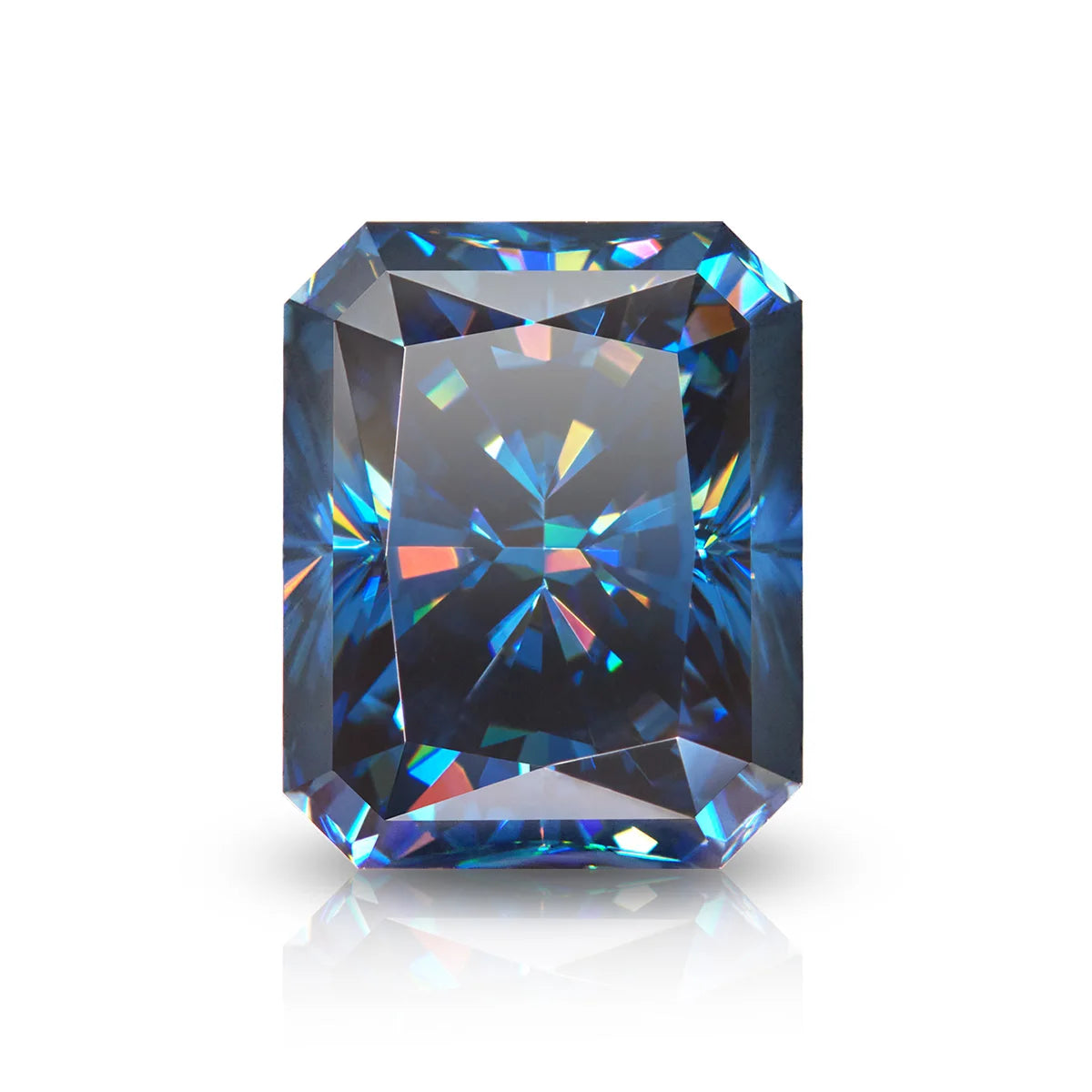 Blue Color Moissanite Gemstones. Multi Shapes. 0.50 To 8.0 Carat.