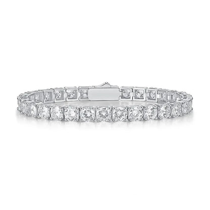 Luxury Moissanite Tennis Bracelets. D VVS1. Round Brilliant Cut.