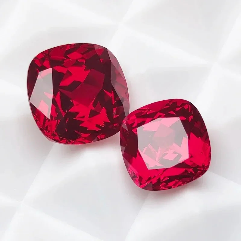 Loose Ruby. Cushion Cut. 070 To 18.0 Carat. VVS1. Lab-Grown Ruby.