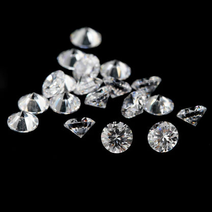 Round Cut Loose Moissanite - 3.5mm~10mm 10pcs. Wholesale.