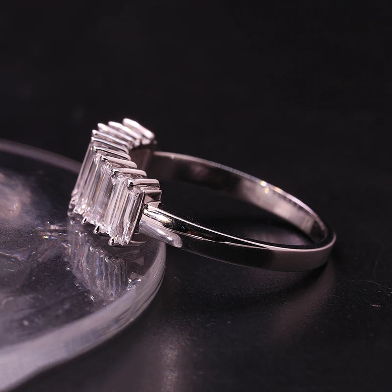 Diamond Rings - Baguette Cut - Lab Grown Diamond - 14K Gold