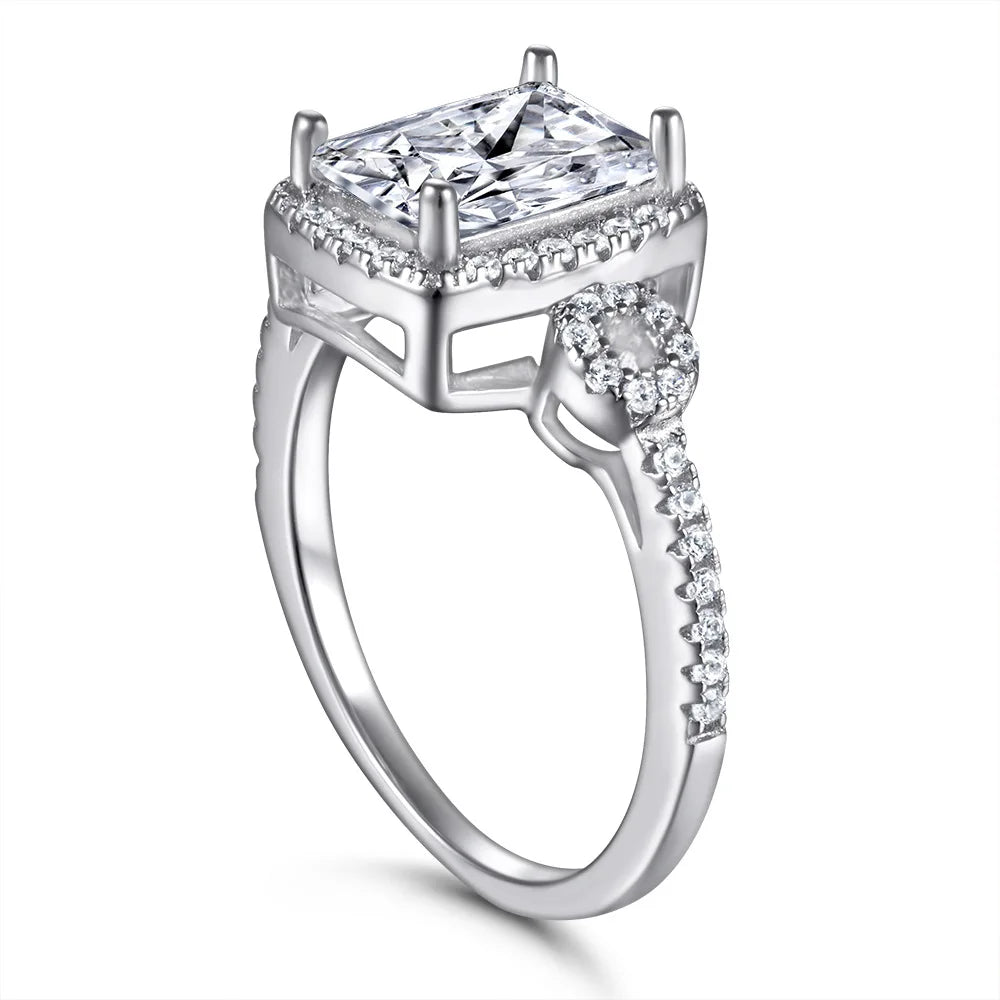 Shop Moissanite Rings For Women. 2.0 Carat. D VVS1.