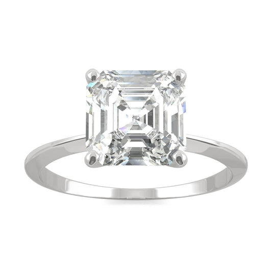 Luxury Moissanite Engagement Rings. 3.0 Carat. D VVS1 Certified.