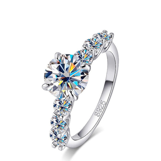 Luxury Engagement Rings. 3.20 Carat. Genuine Moissanite. D VVS1. Certified.