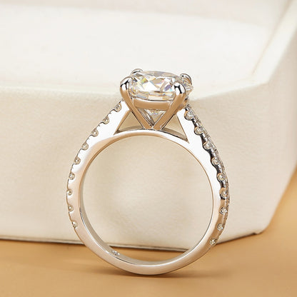 Luxury Moissanite Engagement Rings. All Moissanite. 3.50 Carat. D VVS1.