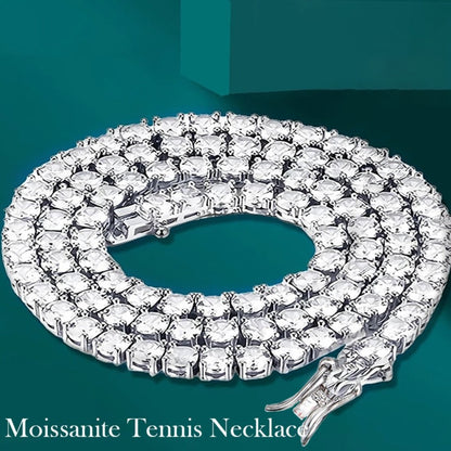 Luxury Moissanite Diamond Tennis Necklaces and Bracelets.