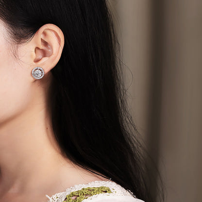 4.6 carat moissanite earrings