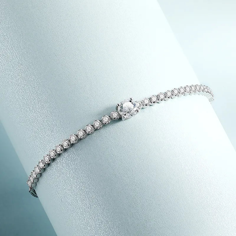 Luxury Full Moissanite Bracelets. 1.70 to 2.20 Carat.