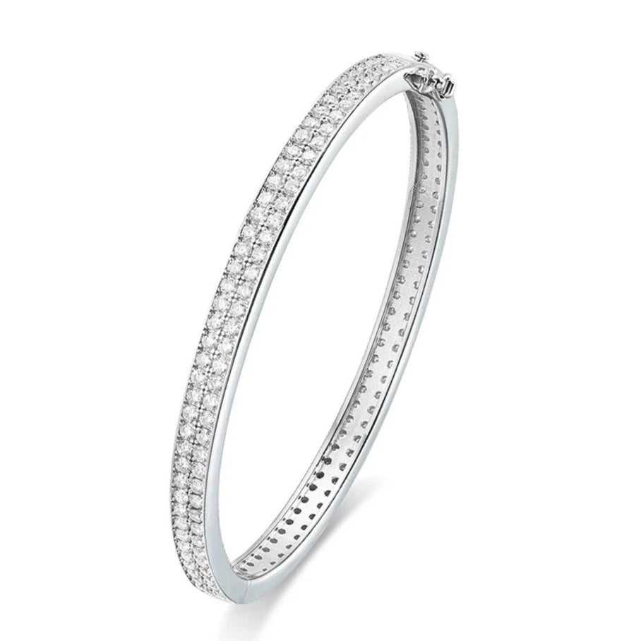 Shop For Moissanite Bangle Bracelets For Women. Total Carat 4.92ct