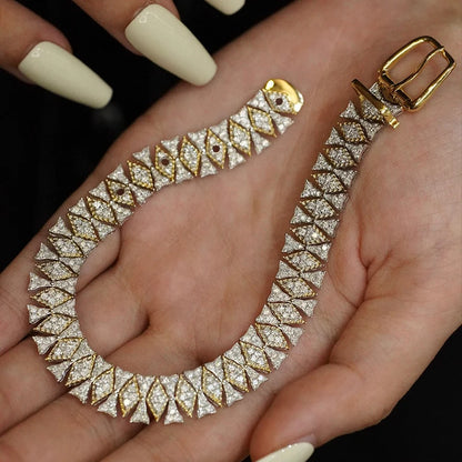 Luxurious Diamond Bracelets. 4.28 Carats Natural Diamonds.