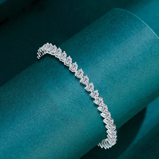 Shop For Moissanite Diamond Tennis Bracelets. 3mm. D VVS1. Genuine Moissanite.